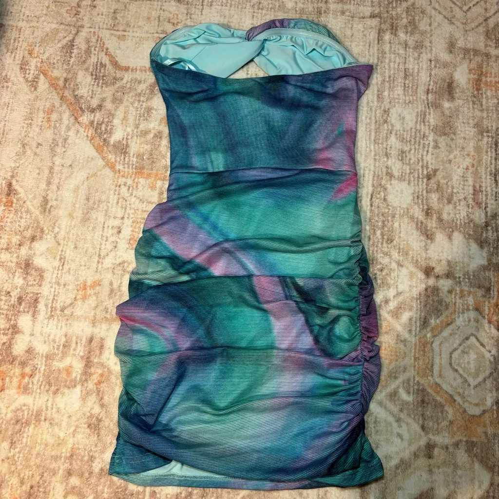 Runaway The Label Strapless Multicolor Dress - Image 3