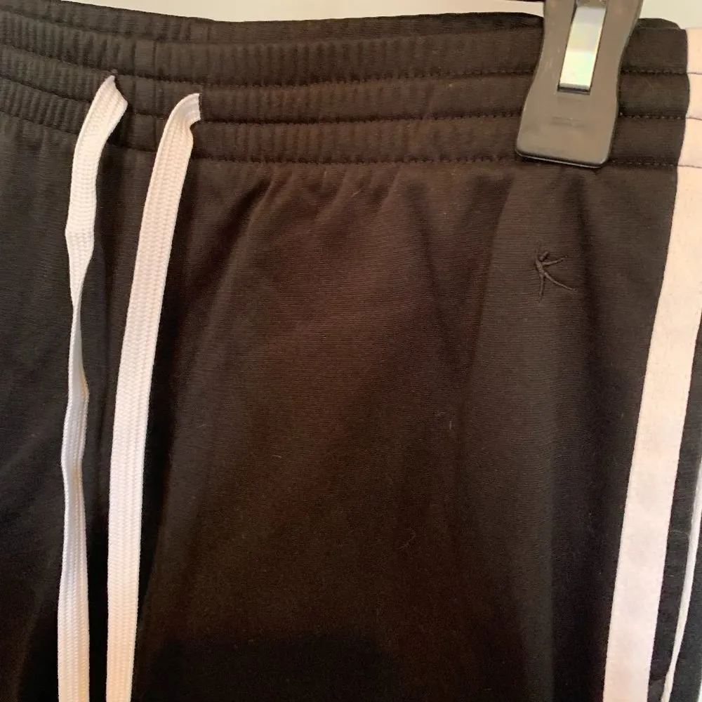 Black w/ White Stripe Sweatpants - Image 2