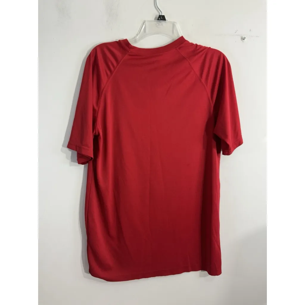 Woman Augusta Sports Wear Moisture Mgt Medium Red Pullover Short Sleeve T Shirt - Image 2