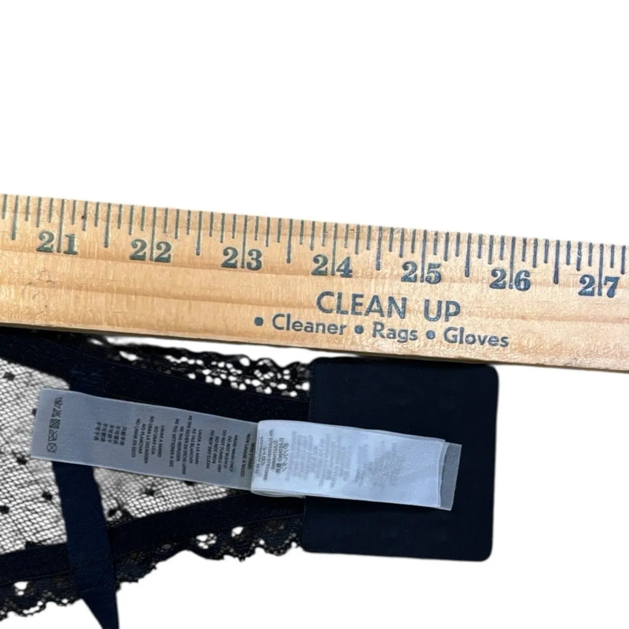 Stella McCartney Black Lace Mesh Underwire Bra 34E Sheer Polka Dot Gold Hardware Size undefined - Image 11