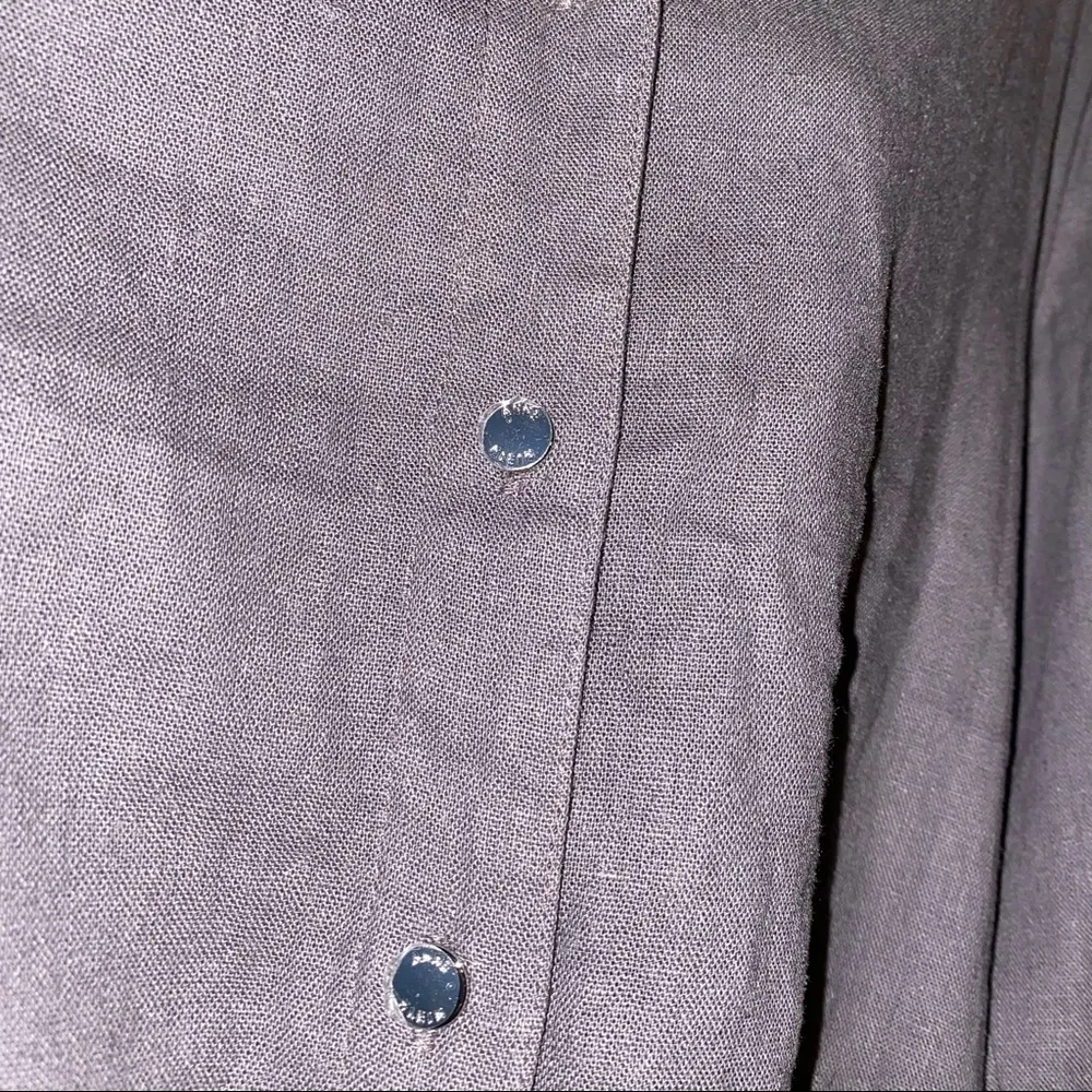 Anne Klein Nantucket Grey Women’s Button Up Top size small 🆕 - Image 8