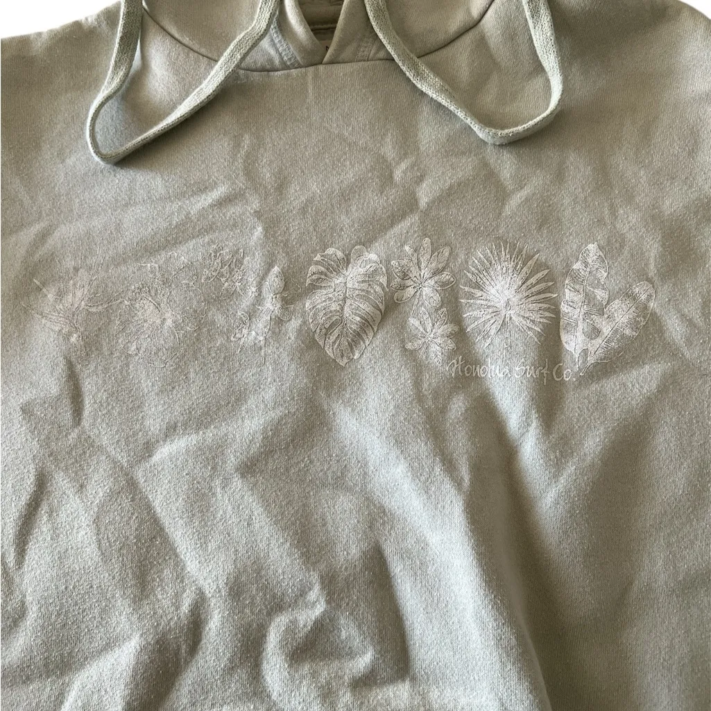 Honolua Surf Co women’s mint green graphic hoodie size M Size M - Image 2