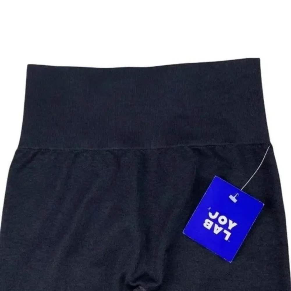 NWT JoyLab High-Rise Seamless Black Olive Green Knit 7/8 Leggings XS - Image 5