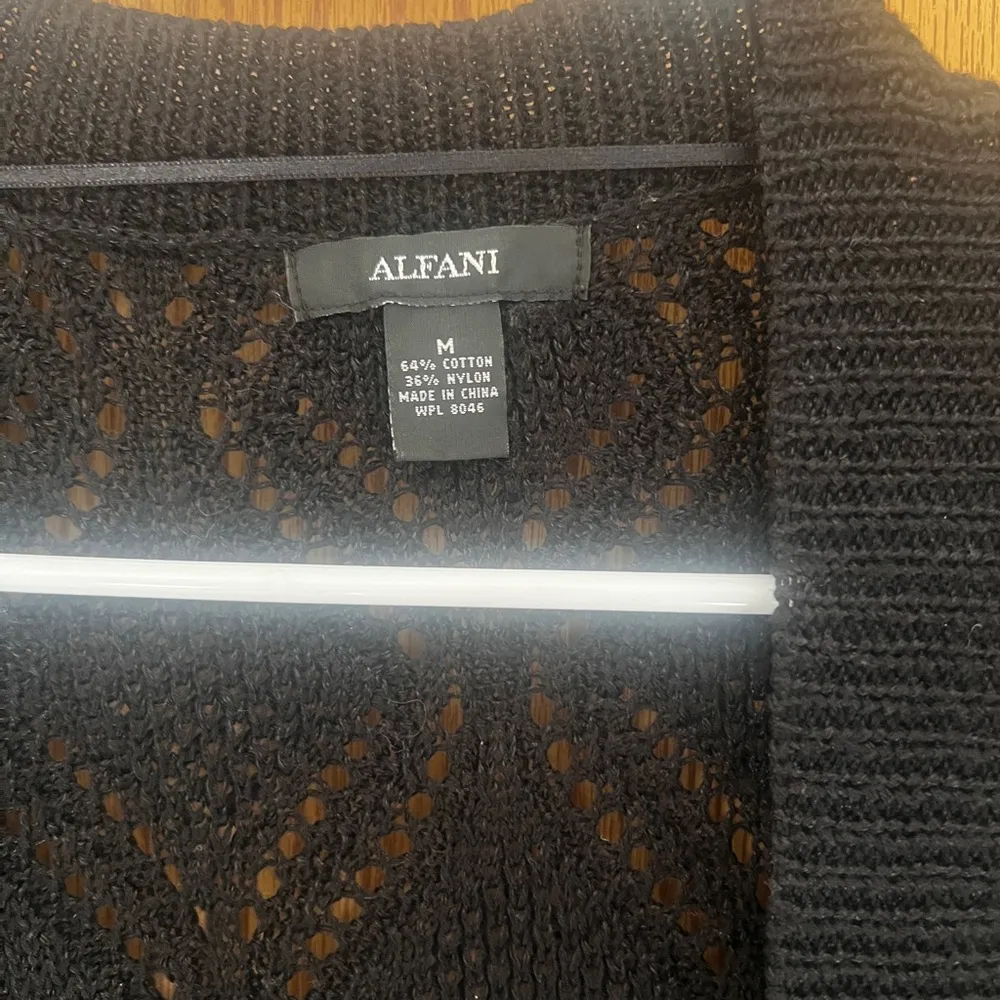 Alfani 3/4 sleeve Black Knit Sweater - Image 5