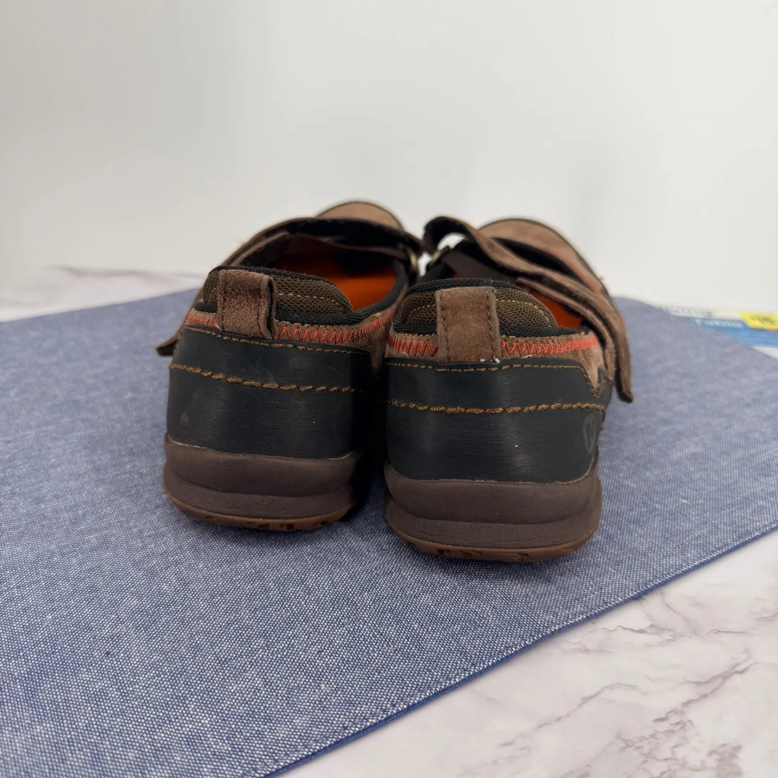 Merrell Albany Women's 8.5 Brown Suede Mary Jane Style Outdoor Comfort Shoes - Image 4