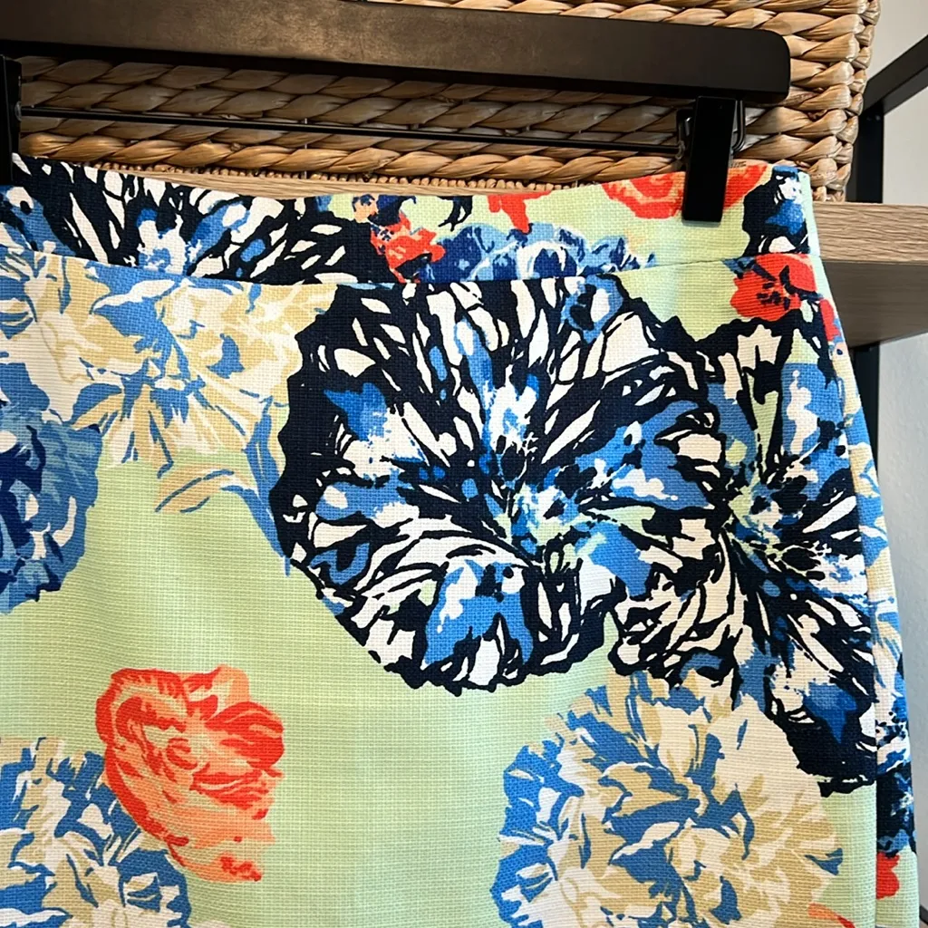 J. Crew Woven The Pencil Skirt Floral Print, 2 - Image 2