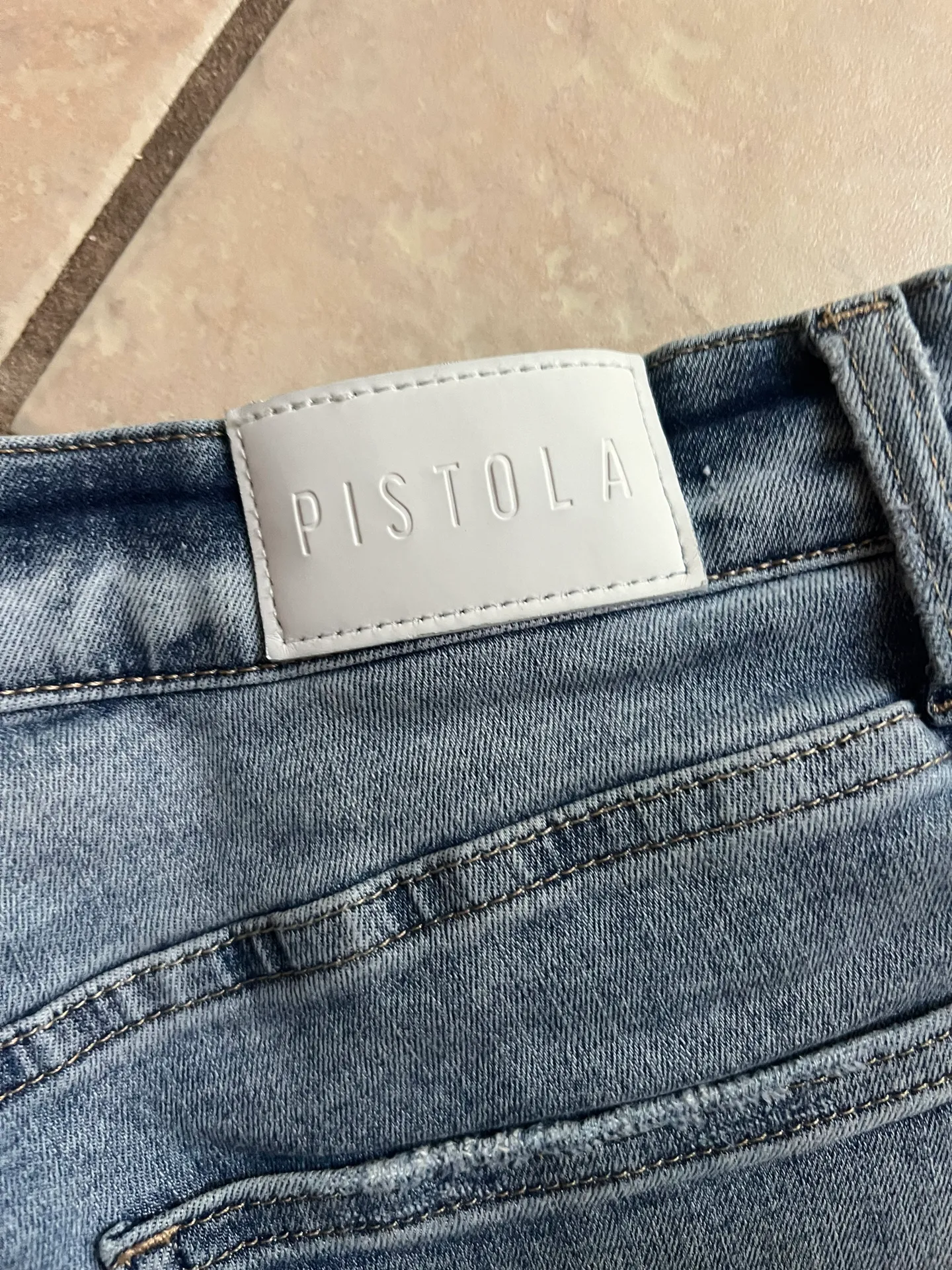 High Rise Button Fly Skinny Jeans - Image 4