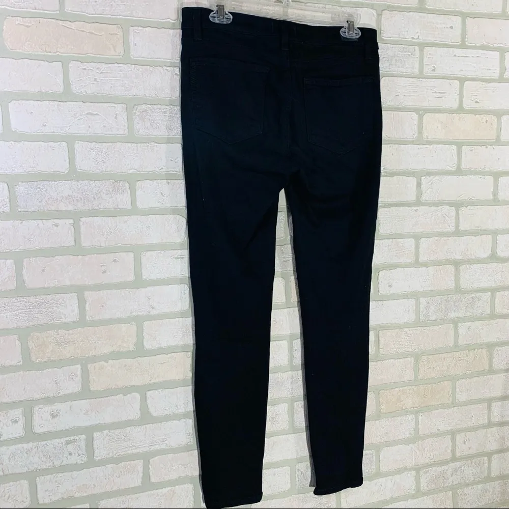 Paige Transcend Verdugo Ultra Skinny Jeans in Black Overdye Size 27 - Image 7