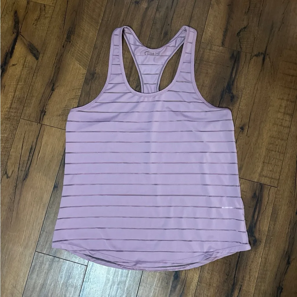 Women's Racerback Zyia Tank Tops Pink Size M - Image 2
