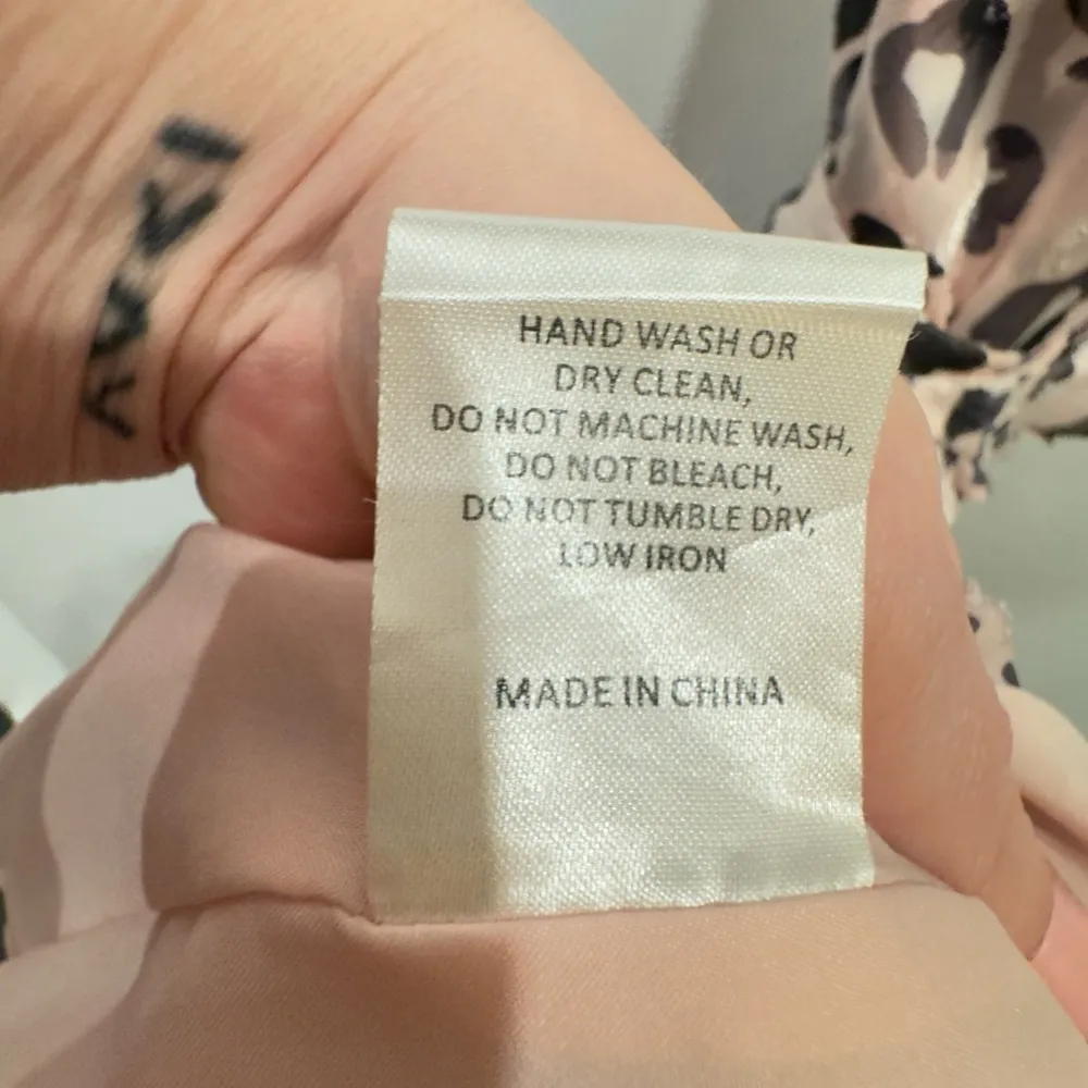 Hutch Elsa Pink Black Animal Print Ruffle High-Low Wrap Dress size Large $395 - Image 15