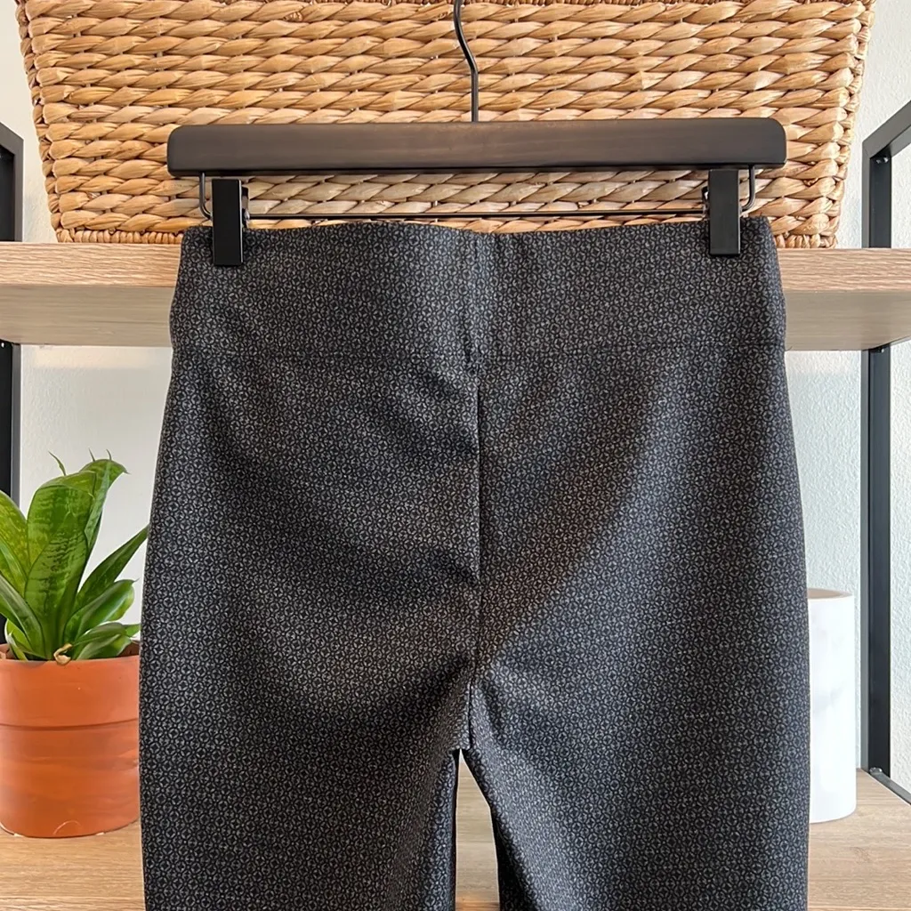 Max Studio Mid-Rise Pull On Elastic Waistband Print Pant, XS - Image 5