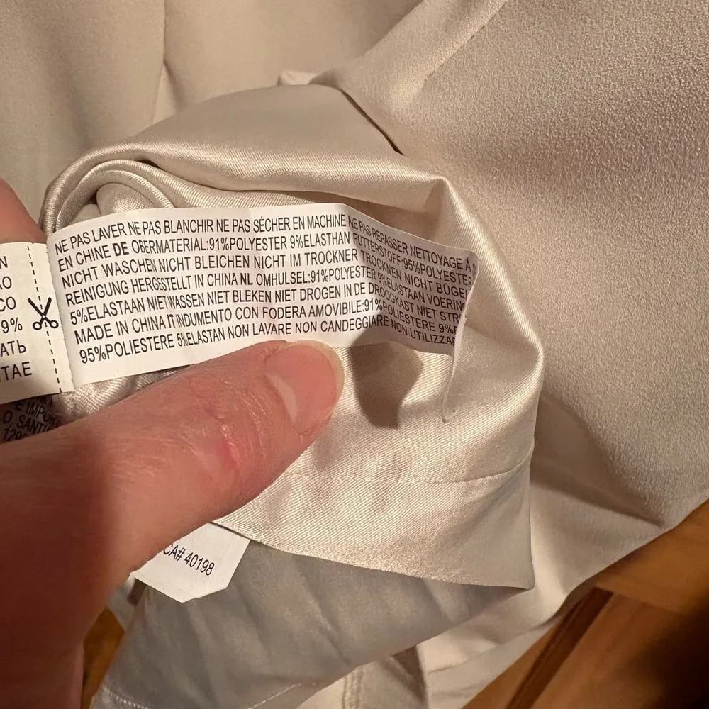 Forever 21 Women's Sleeveless Dress off white Sz L open detail front color - Image 11