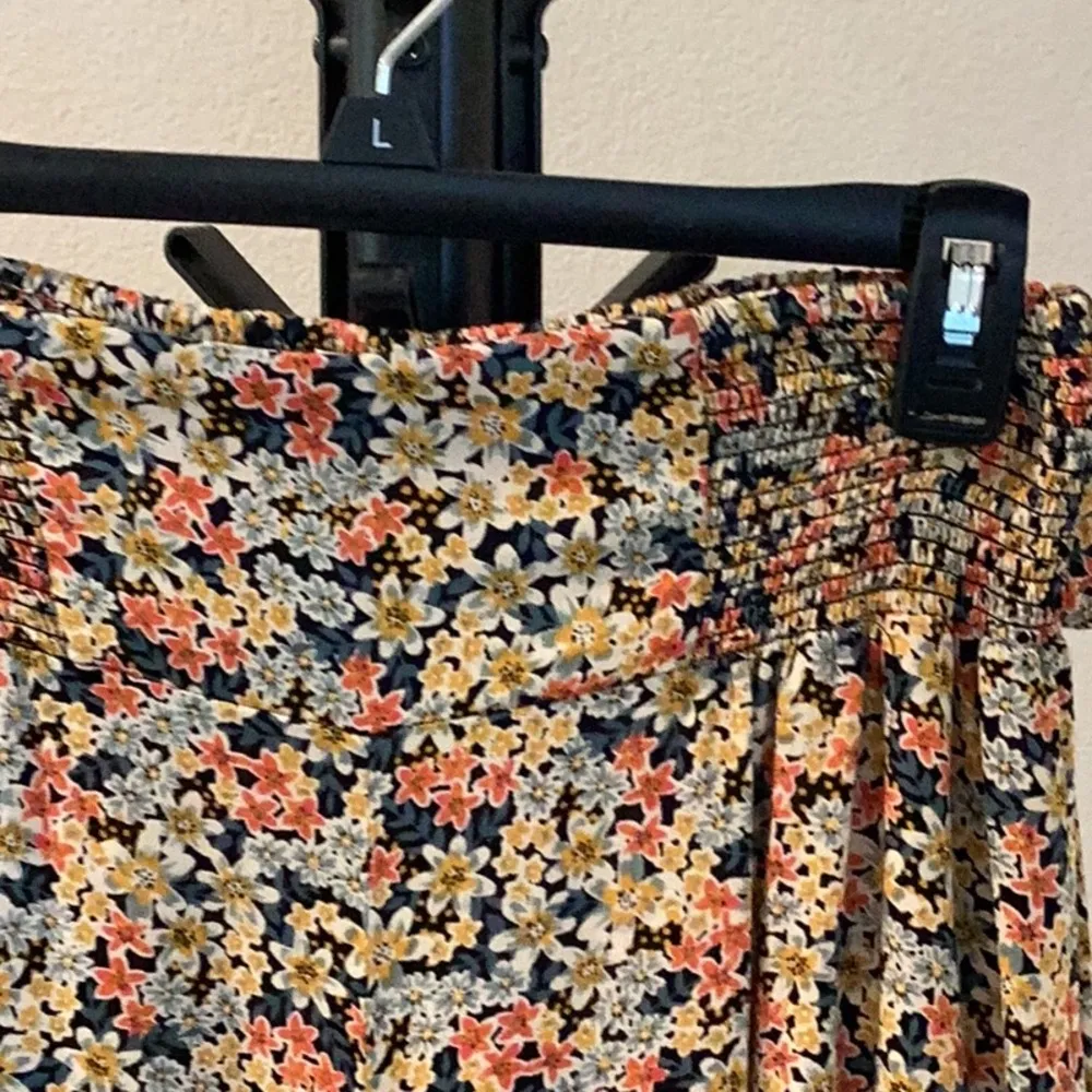 Patrons of Peace blue and Green wide leg pant’s smocked waist - Image 3