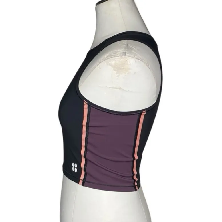 Sweaty Betty Homestraight Run Signature Athletic Stretch Crop Top Size Small - Image 6