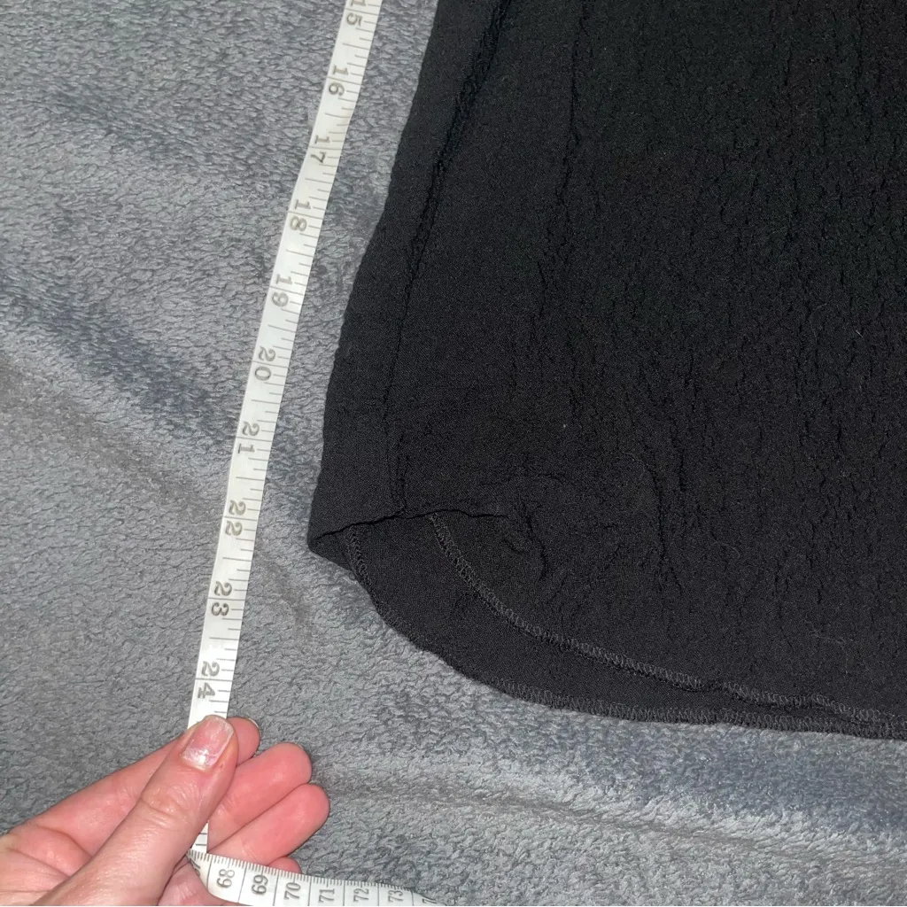 Zara black open back mini dress size medium - Image 3