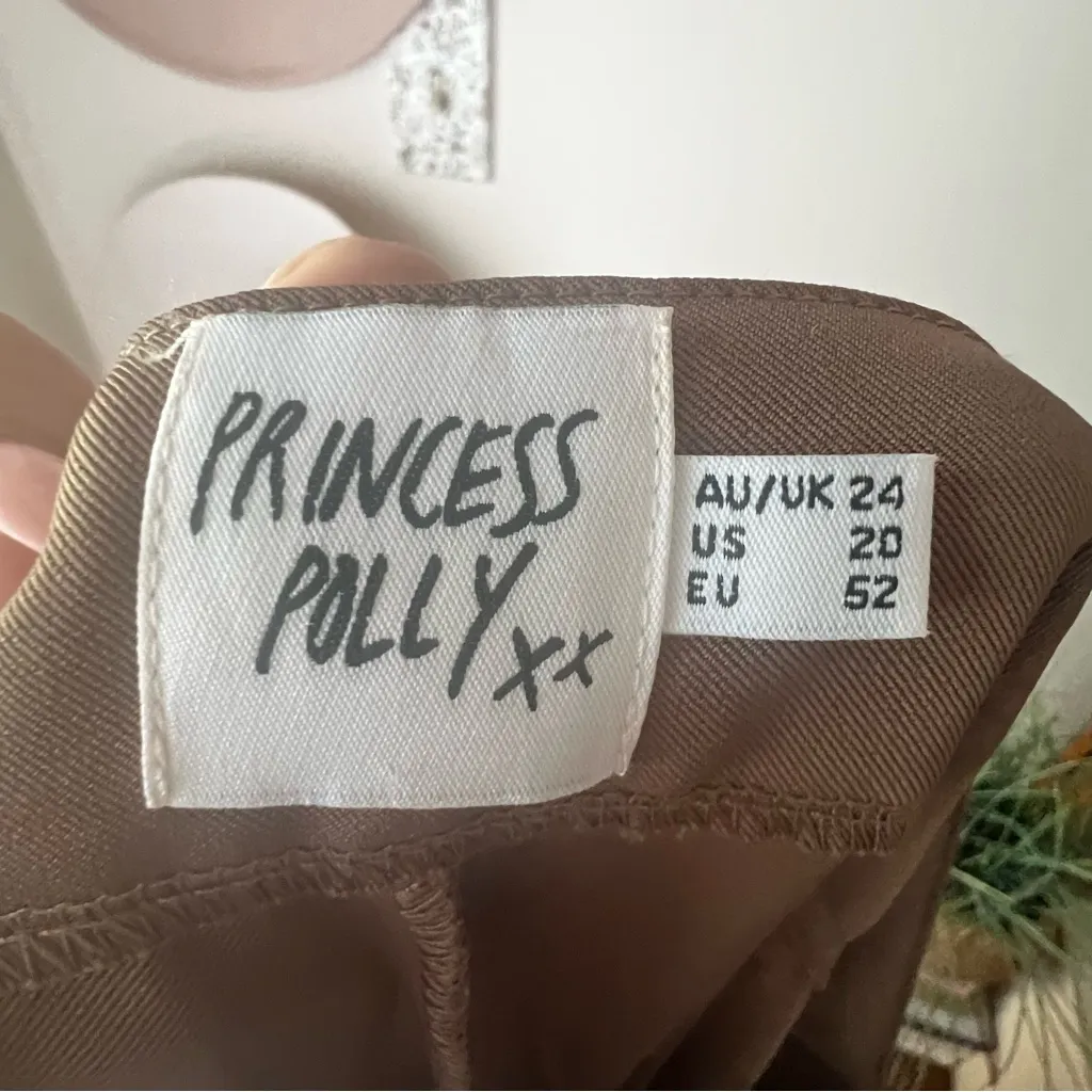 PRINCESS POLLY Archer Pants Chocolate‎ Brown Women’s SIZE 20W academia office - Image 6