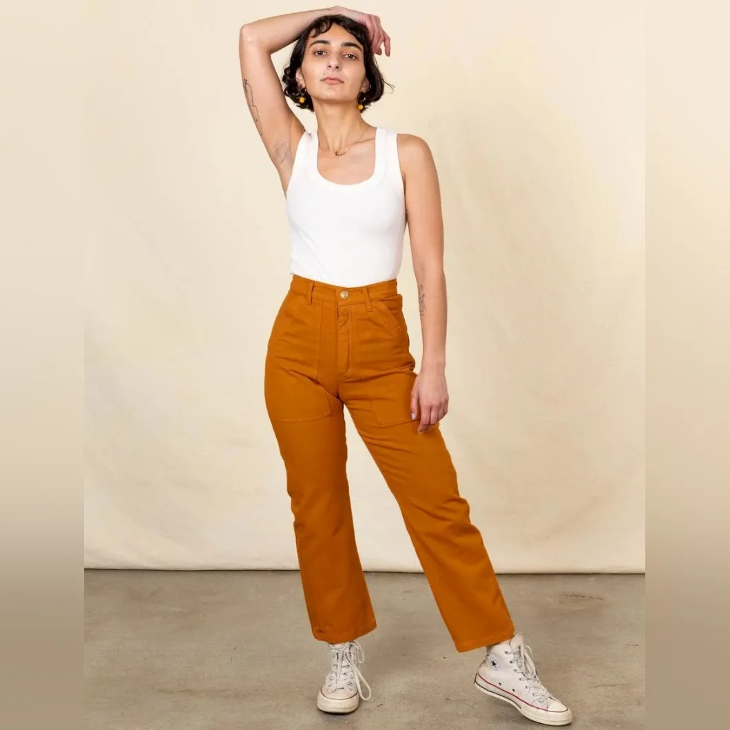 Big Bud Press Work Pants in Spicy Mustard Orange Size undefined - Image 9