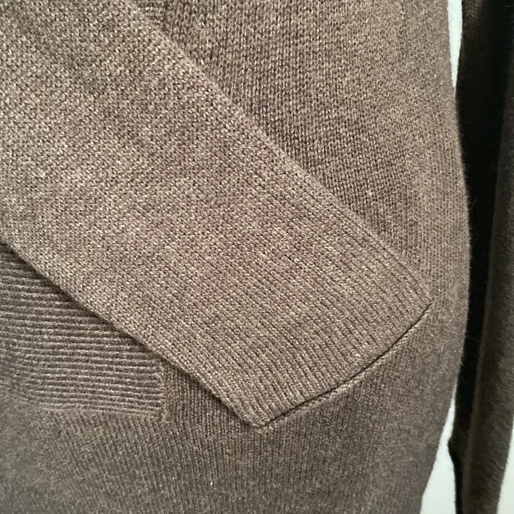 Vintage Banana Republic Women’s Long Wide Collar Surplice Angora Blend Sweater - Image 5