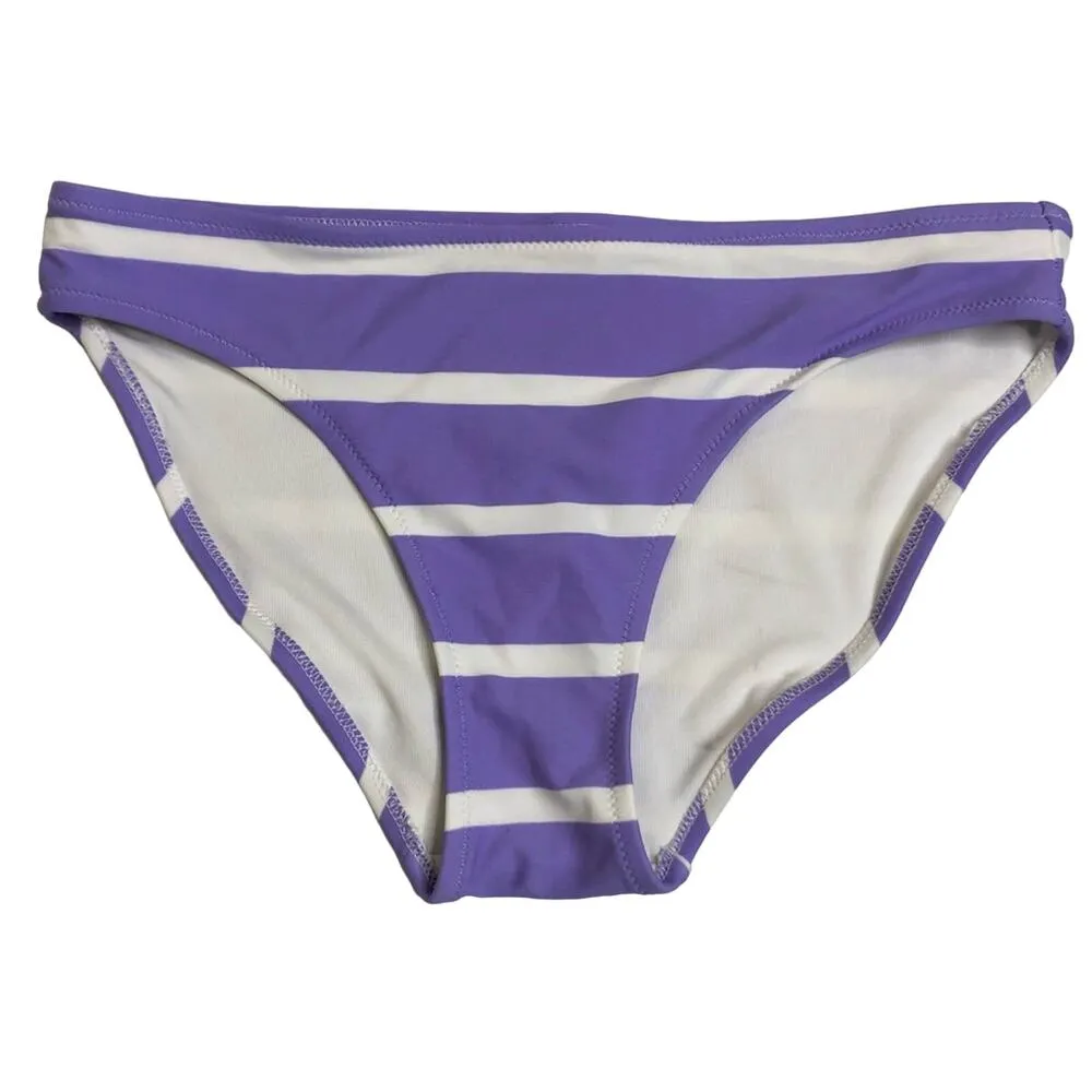 Aerie Purple Striped Scoop Neck Bikini Set Sm - Image 2