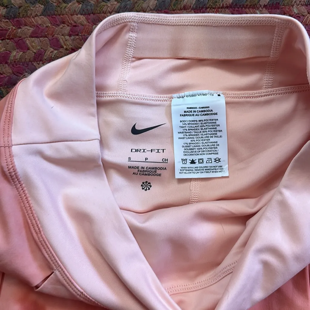 NWOT NIKE PEACH ATHLETIC SKIRT SKORT GOLF TENNIS PICKLEBALL - Image 2