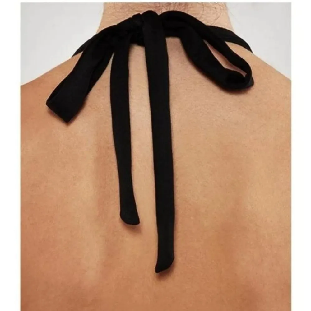 Manduka Black Tie Back Halter Athletic Tank Top M - Image 31