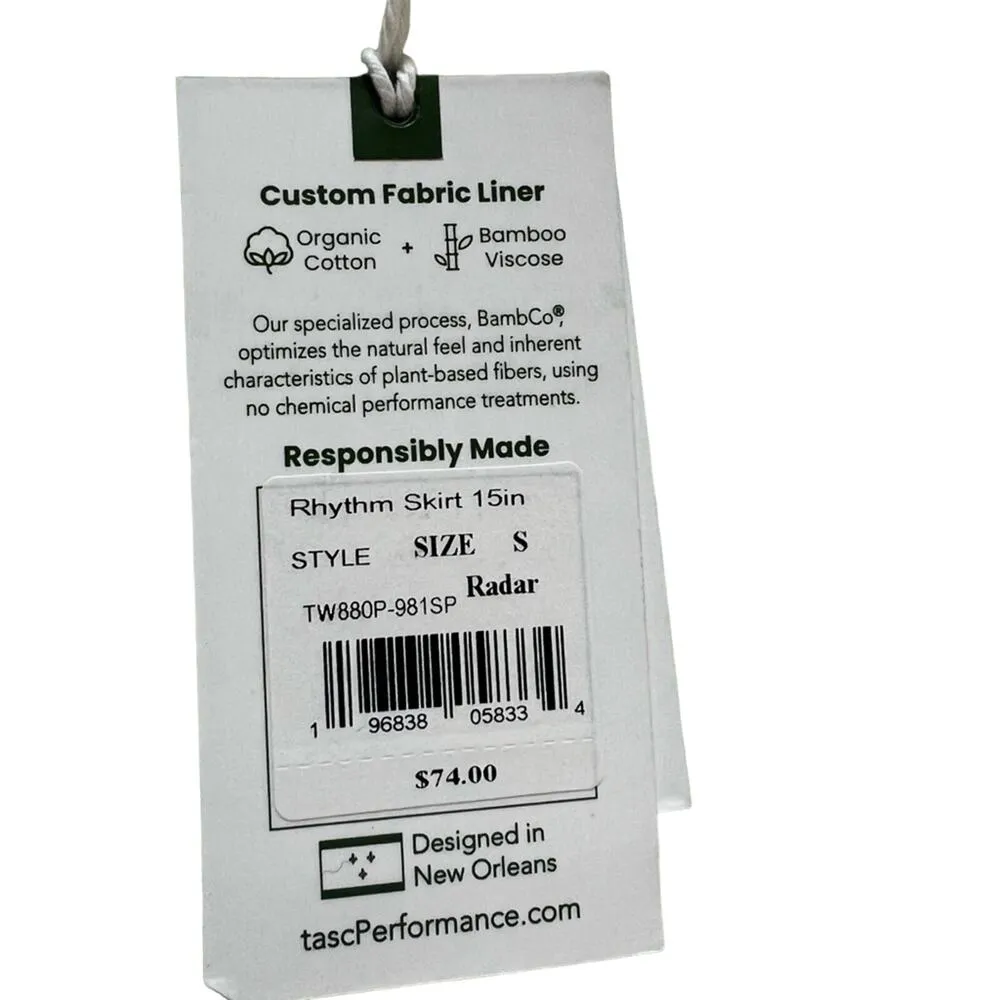 NEW tasc Performance Women’s Small Rhythm active wear Tennis/Golf skirt/skort Blue - Image 7