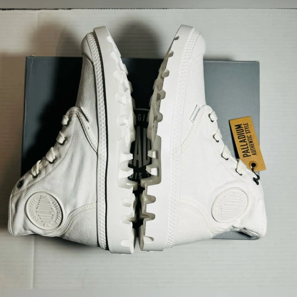 Palladium Boot Pampa Hi Women’s Size 6 Original Urban White Indie Medium New - Image 5