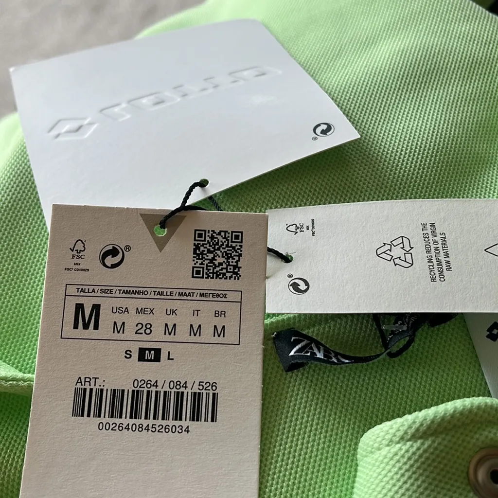 NWT Zara x Lotto Limited Edition Capsule Collection Green Mini Dress - Image 9