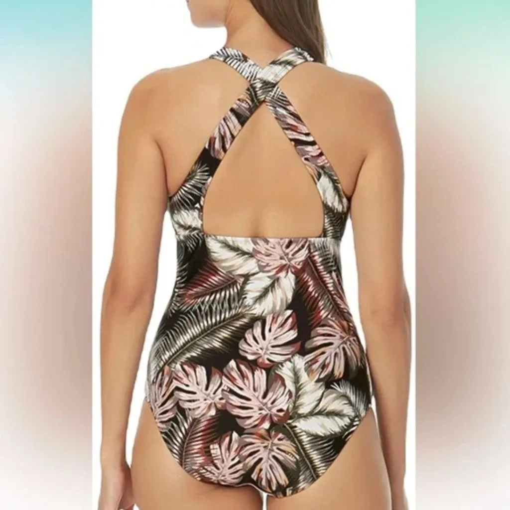 Hurley Swimsuit Tropical Floral One Piece Women's XL - Image 2