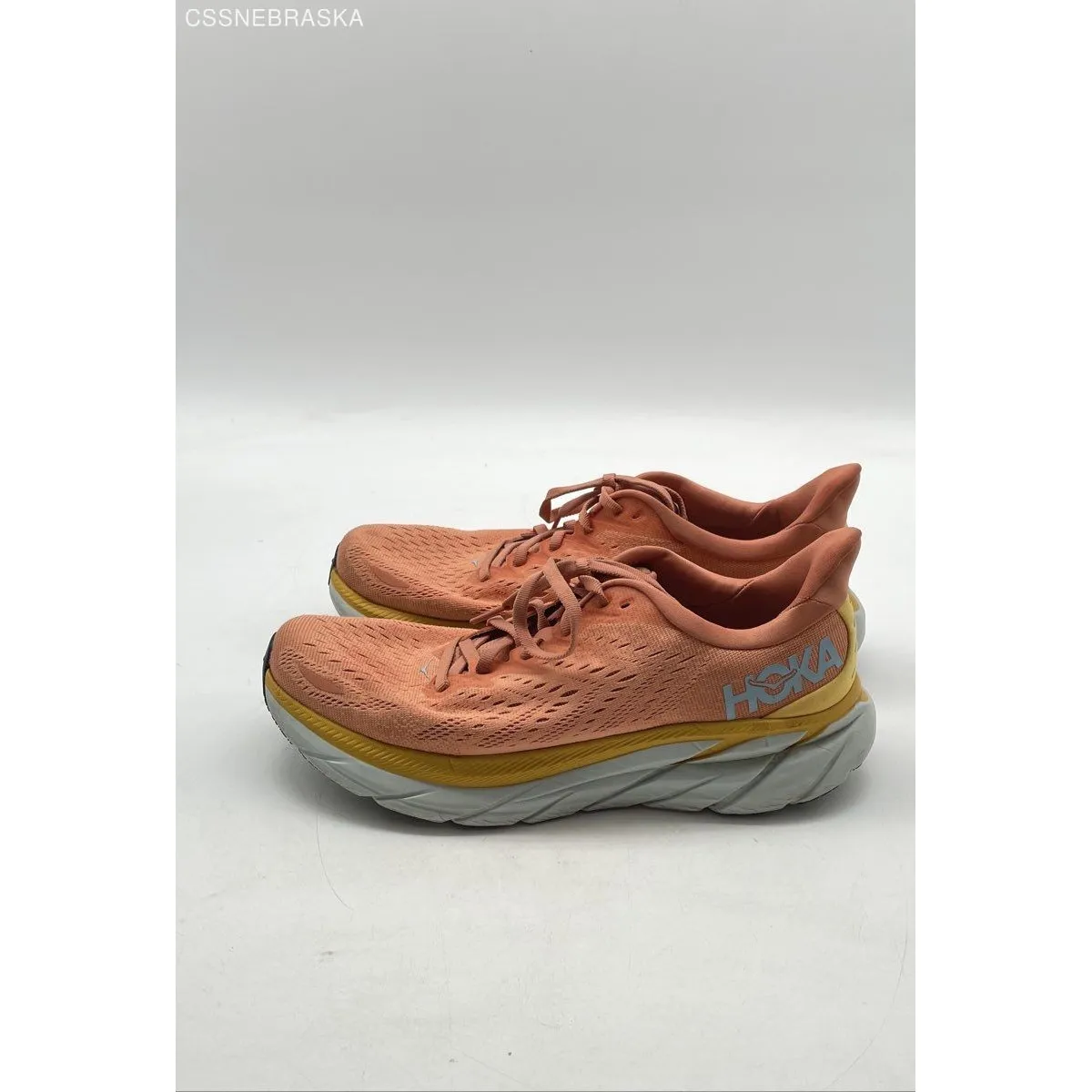 Hoka One Orange Women's Trainers Clifton 8 Sizes Low-Top Running Shoes -Size 10B - Image 2