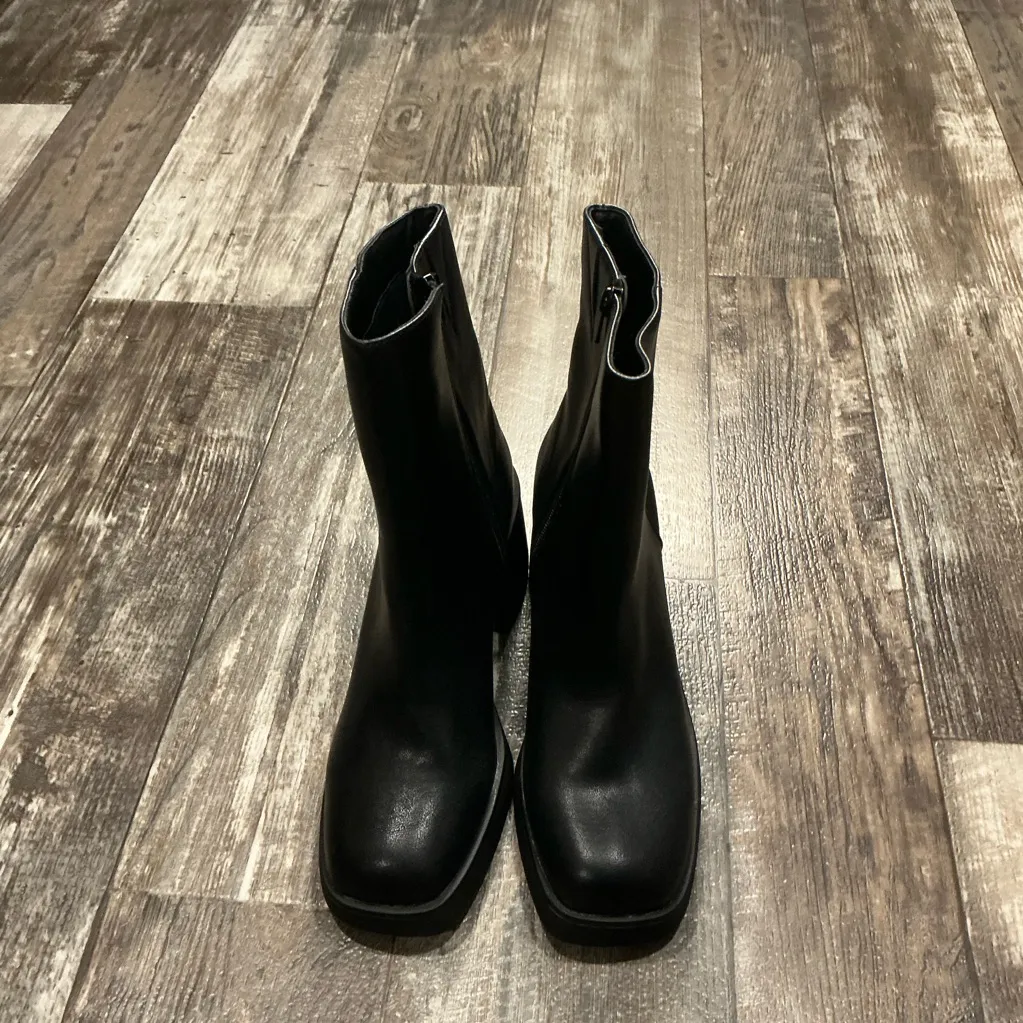 Sun + Stone Elegant Black Women's Ankle Boots Size 9.5 - Image 7