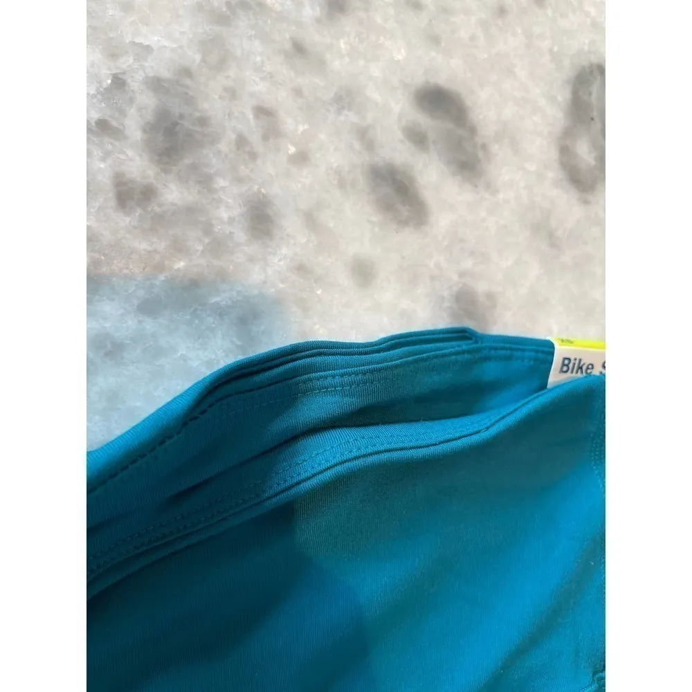 Old Navy Active Womens Size Extra Small Power Soft Bright Teal Biker Shorts​​ - Image 8