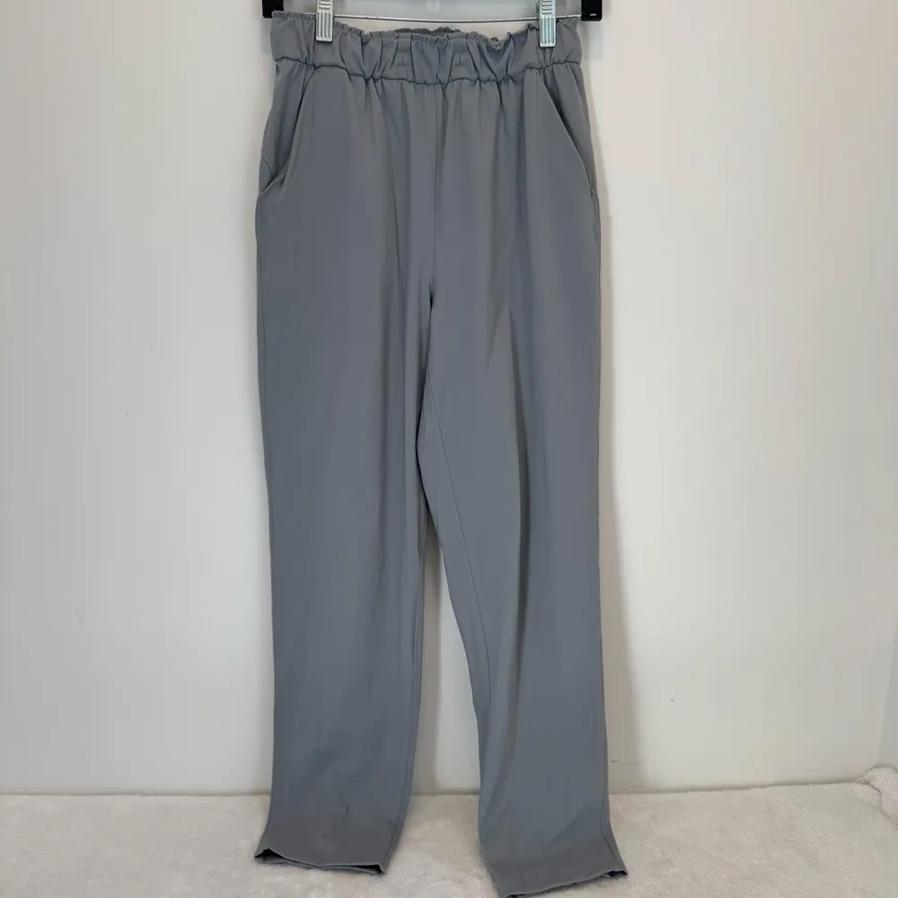 Lululemon Stretch High Rise Crop 23" Pants Size 4 in Rhino Grey - Image 3