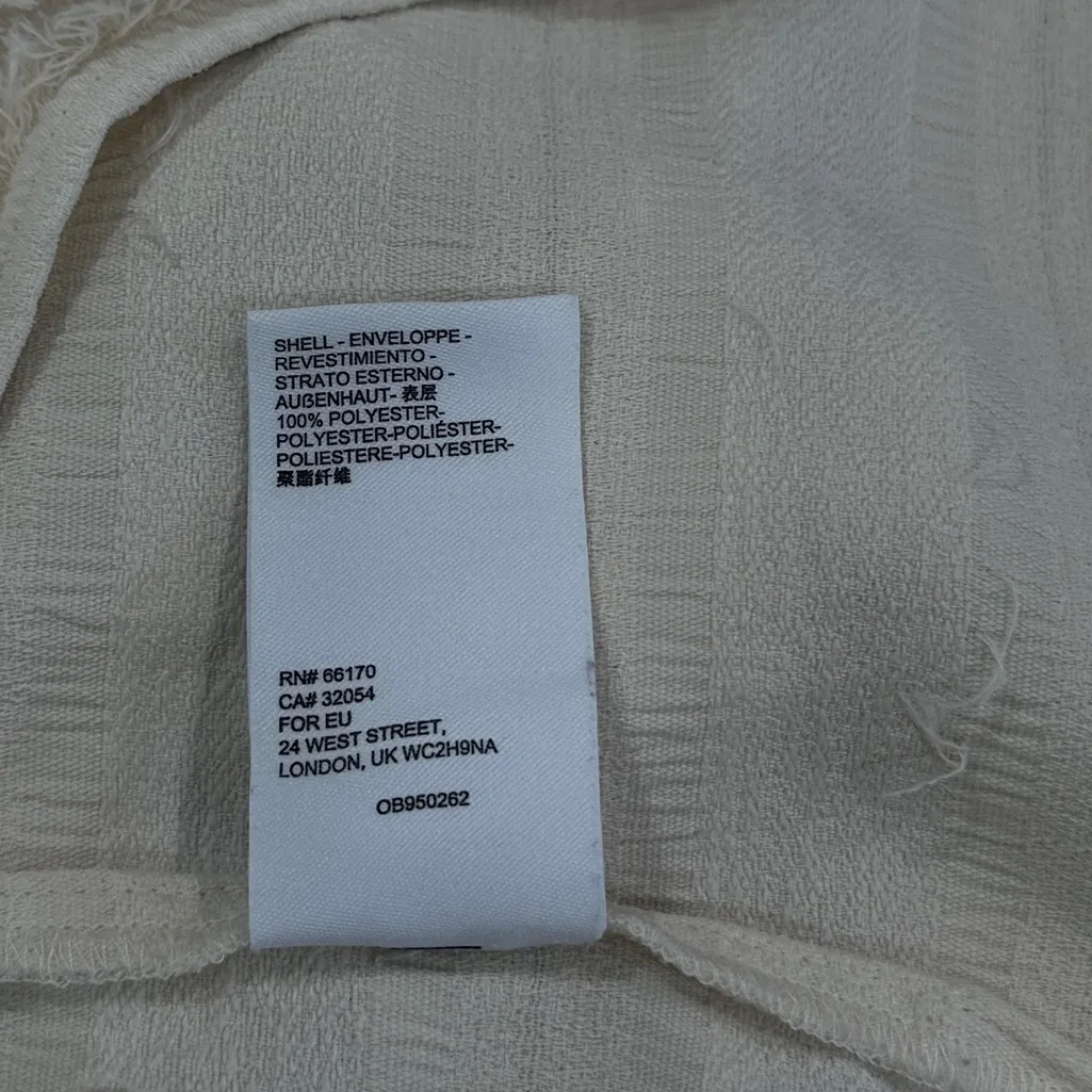 Anthropologie Maeve Quinn Fringe Tank Top Cream Size 10 - Image 9