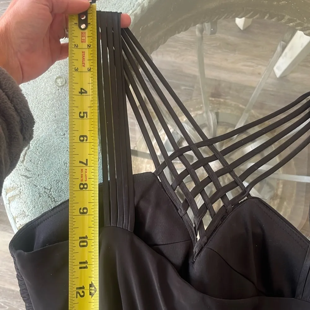 Vintage Y2K Womens Dress Whimsigoth Fairy 90s Fairy Vamp Goth black Maxi medium - Image 8