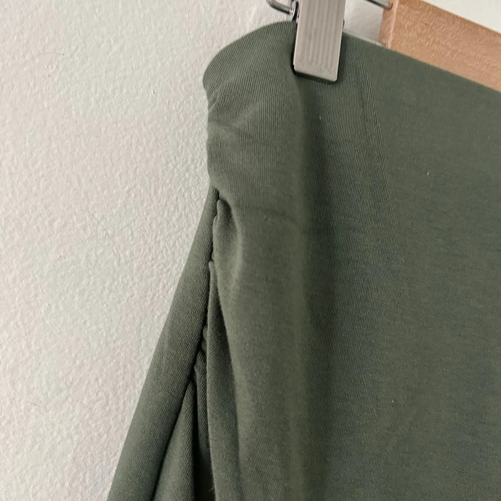 OGL MaxWarm Mermaid Maxi Skirt Green Thermal Brushed Rib S Small Petite New - Image 4