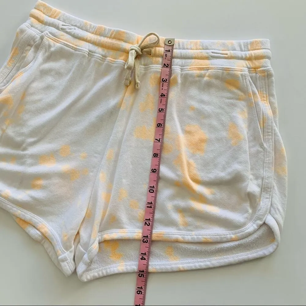 Sundry Orange Tie Dye White Drawstring Shorts size 4 / XL - Image 3