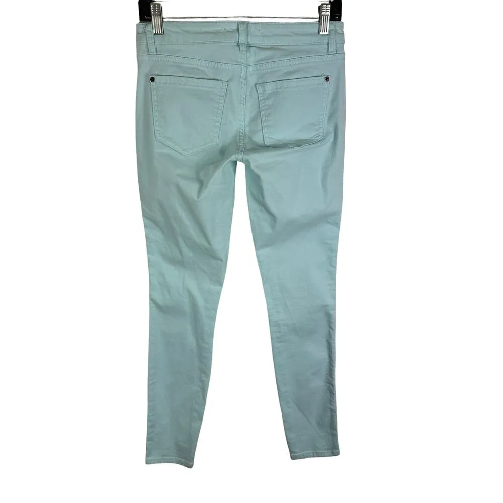 Life In Progress Light Blue Skinny Ankle Fit Low Rise Cotton Denim Jeans Size 26 - Image 2