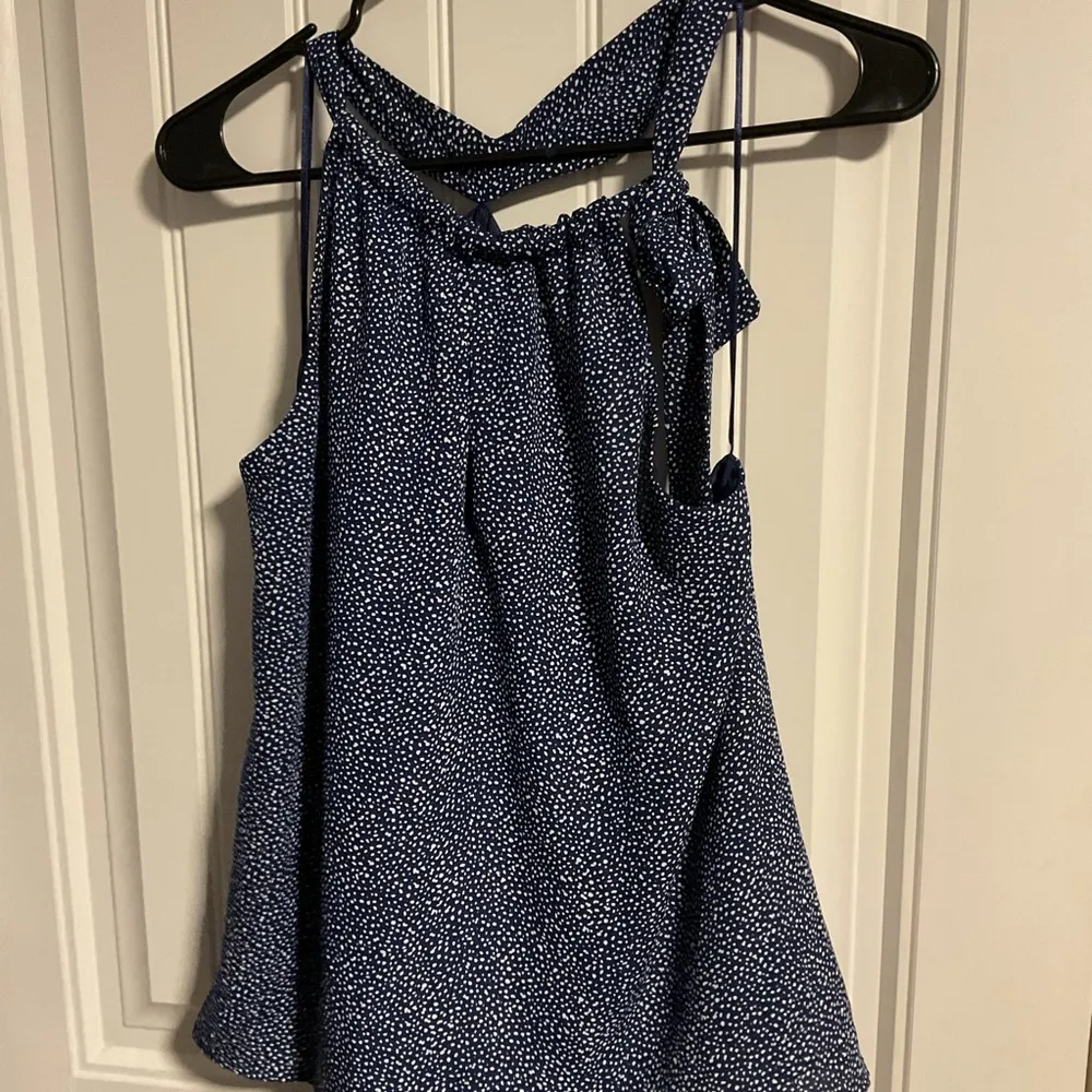 Lush Blue Relaxed Backless Tank Top - Image 4