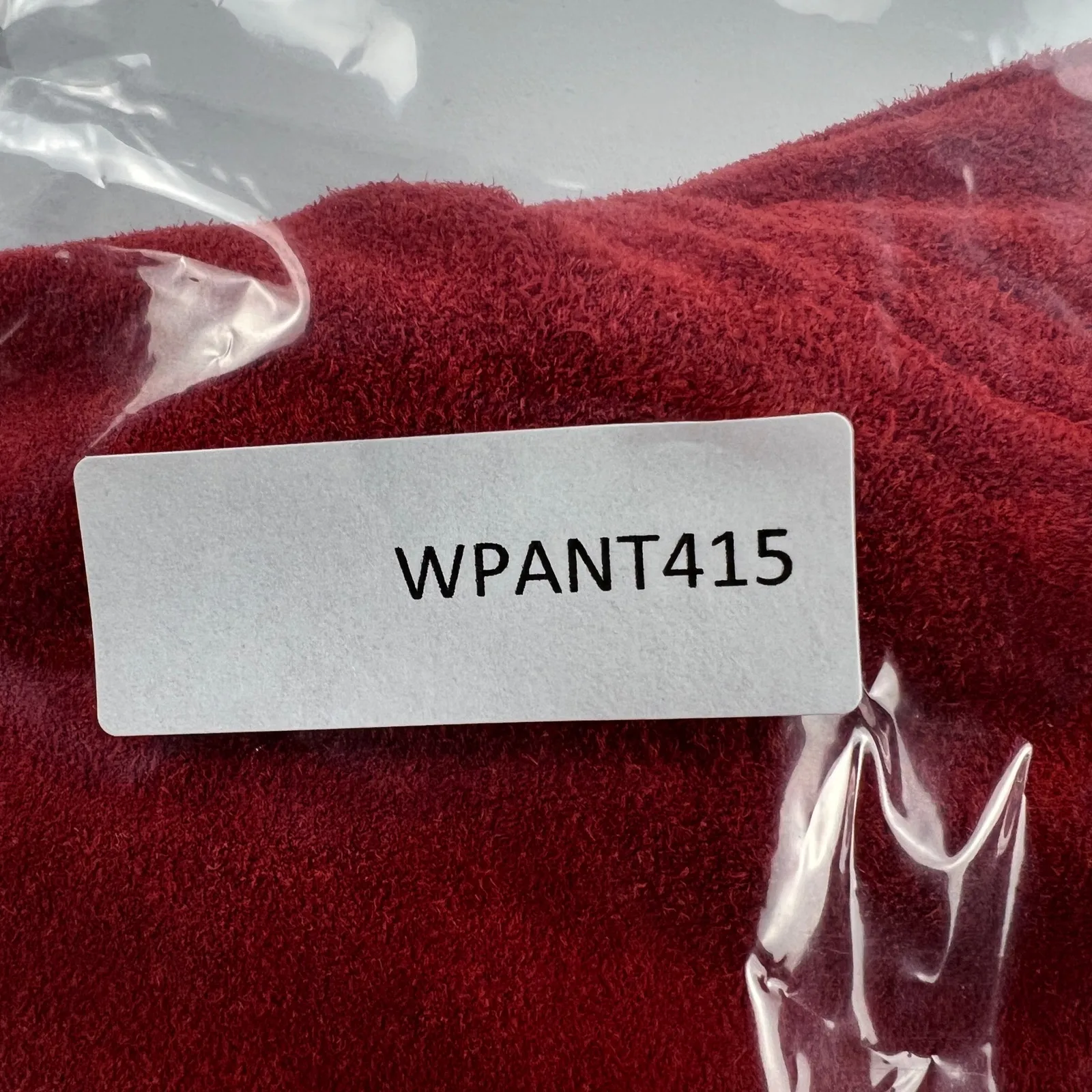 Chico's Design Suede Leather Pants Orange Straight Leg High Rise Size 12 (2.5) - Image 10