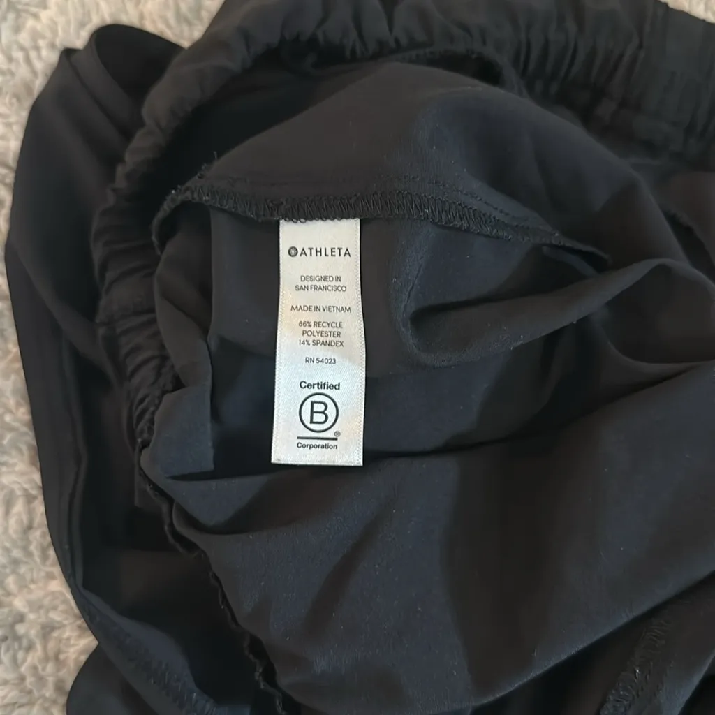 Athleta Black Wide leg Mercer Romper Sz 8 - Image 13