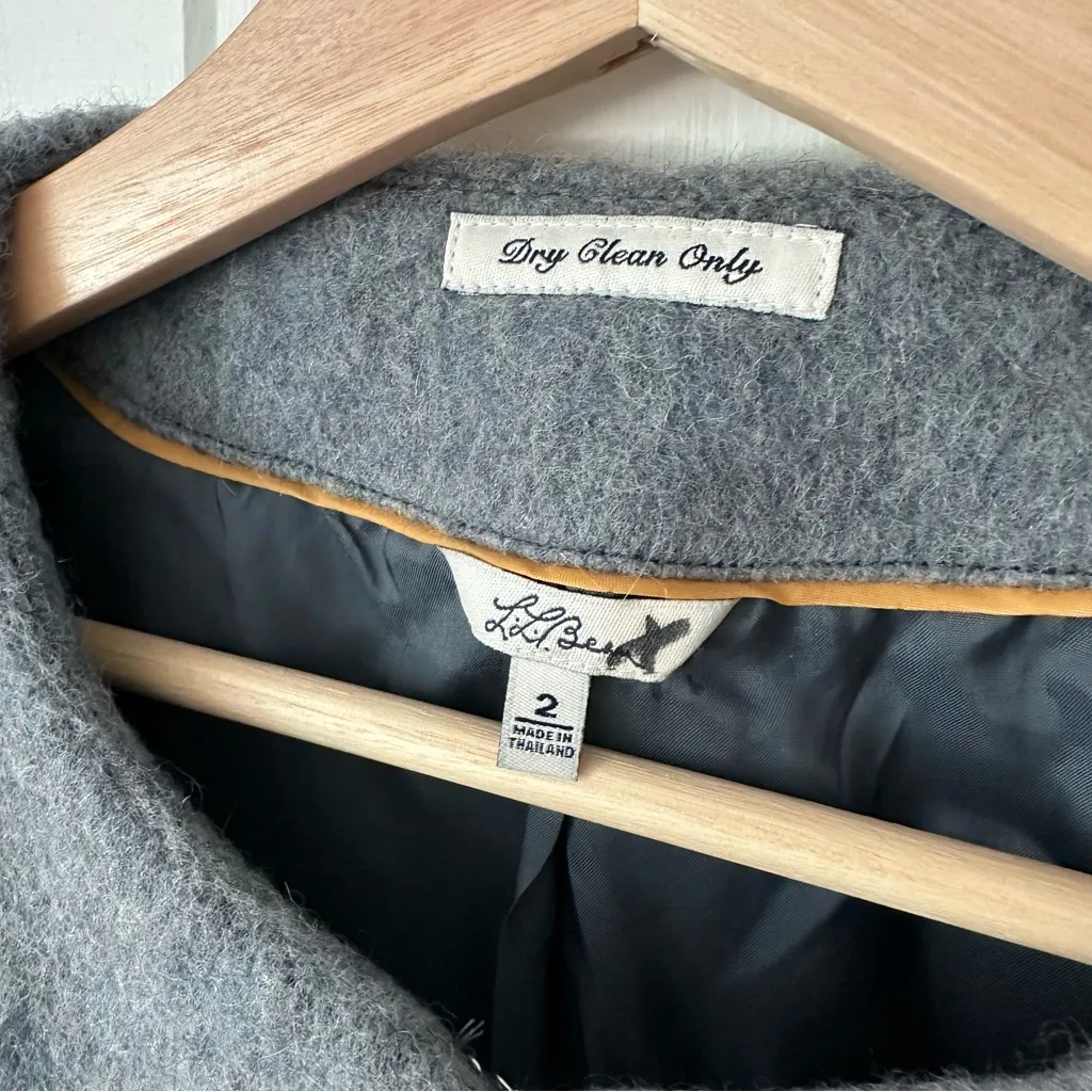 L.L. Bean Signature Blue Ombré Wool Blazer Jacket Size 2 - Image 2