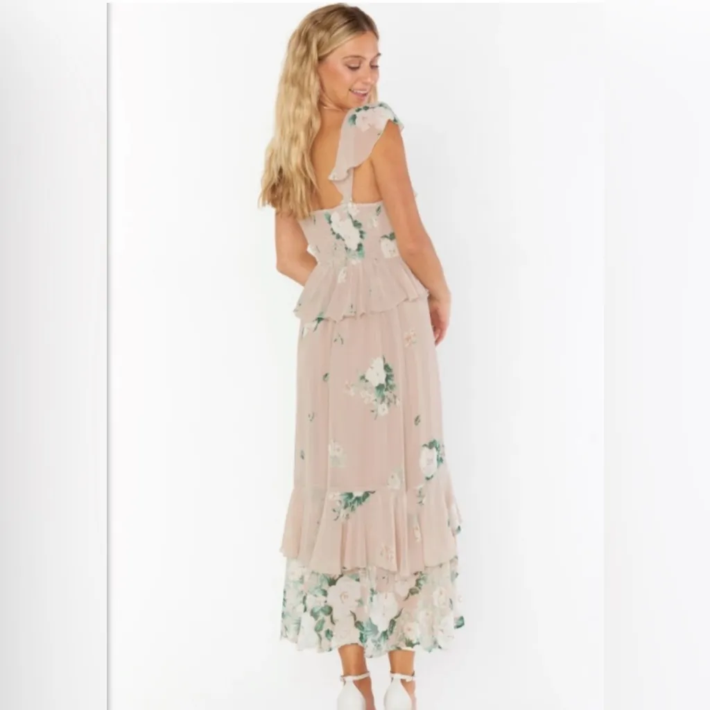 NWT Show Me‎ Your Mumu Reese Ruffle Tier Dress in Bouquet Toss Size Small - Image 3