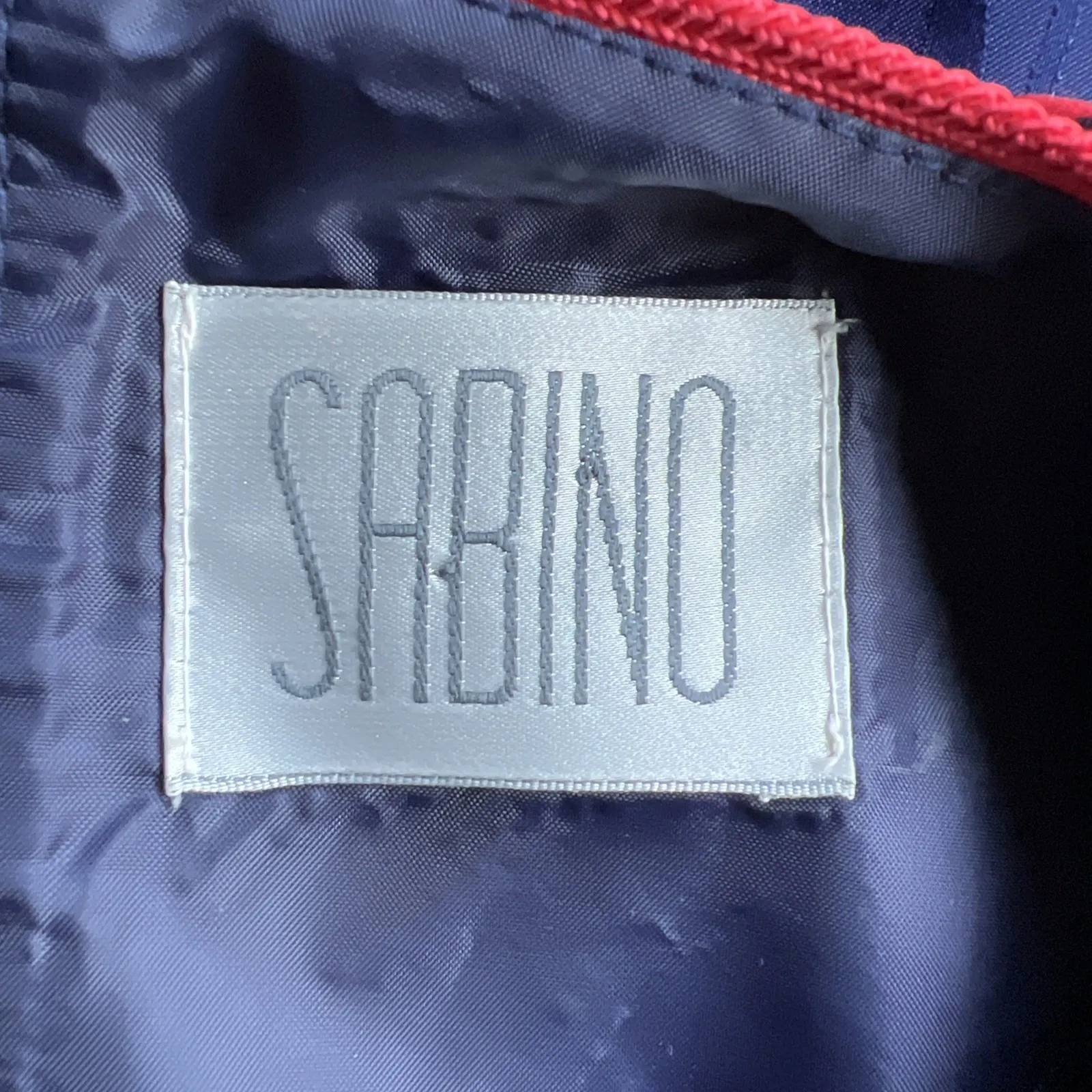 Vintage Sabino Navy‎ Rope Print Tiered Dress Nautical 80s Designer Old Money Blue Size 8 - Image 7