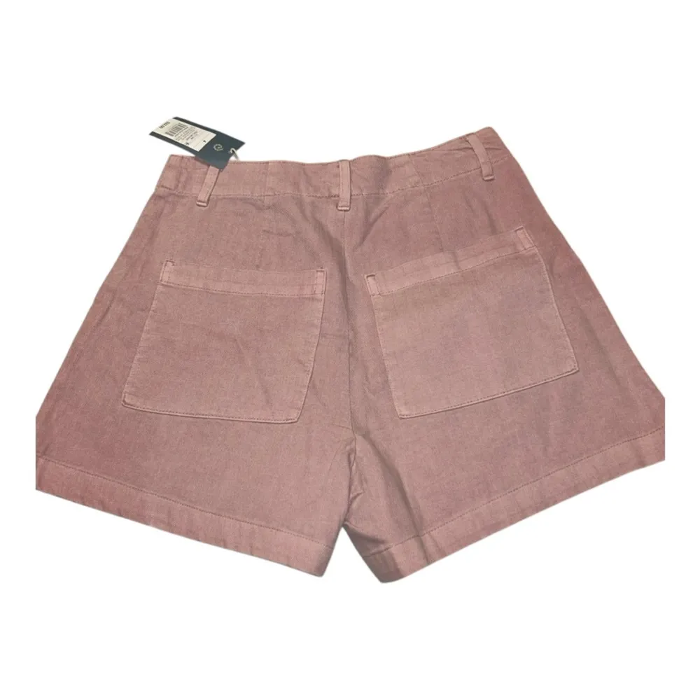 Dusty Pink High Waist Tailored Shorts - Image 3