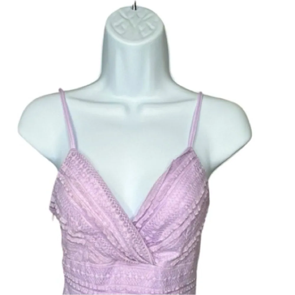 Superdown Carissa Lavender Mini Dress Lace Strappy Party Cocktail Purple SizeXS - Image 5