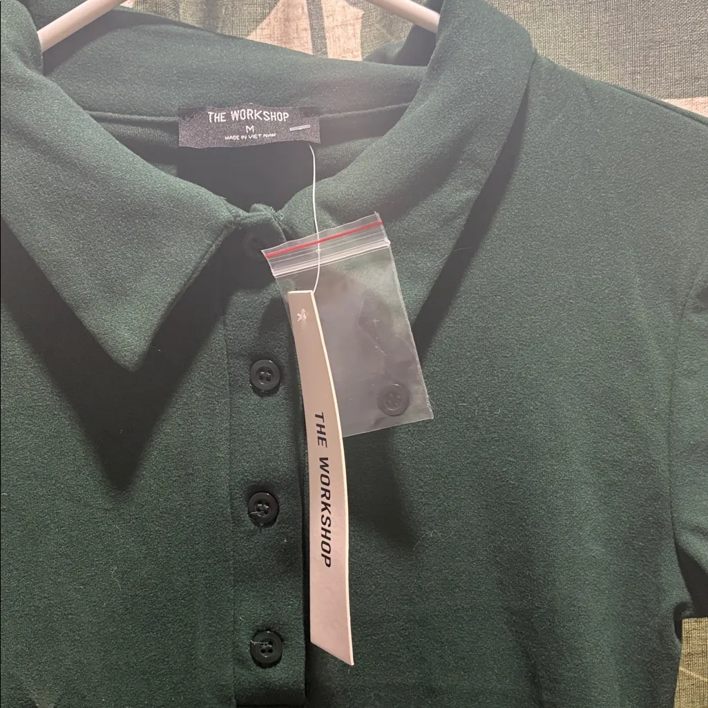 The Workshop Clothing Dark Green Bodysuit Size M - Image 2