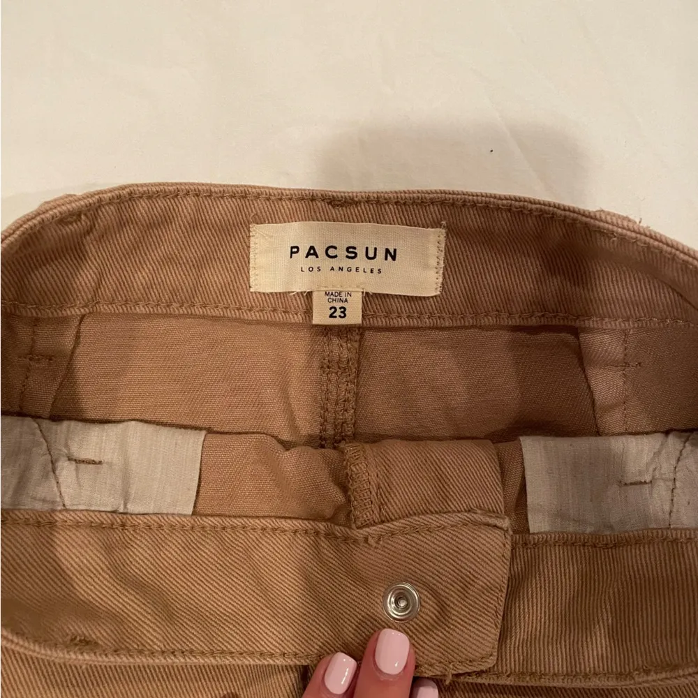 Pacsun tan cargo mini skirt - Image 4