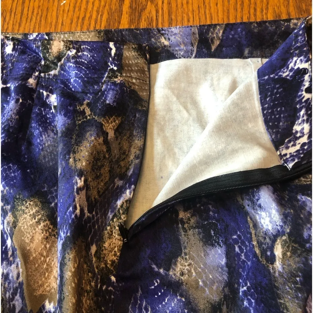 Allison Taylor Snakeskin Frilly Skirt Size 14 - Image 8