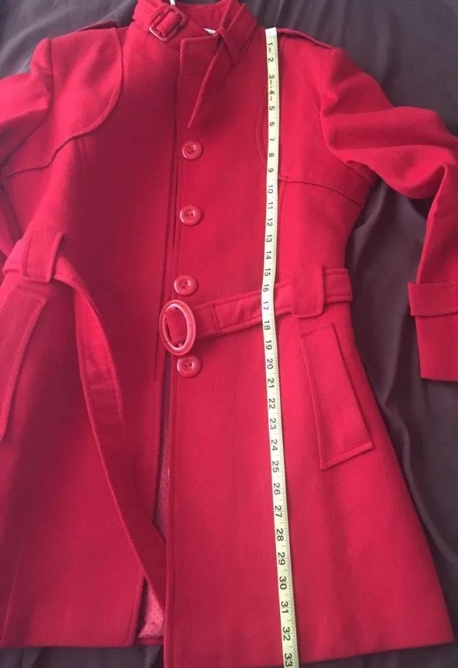 Pea coat Red Size L - Image 3